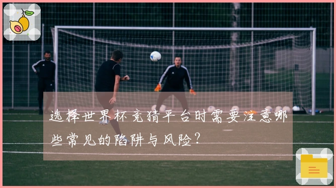 选择世界杯竞猜平台时需要注意哪些常见的陷阱与风险？
